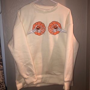 Spooky Crewneck Sweater, Size Small